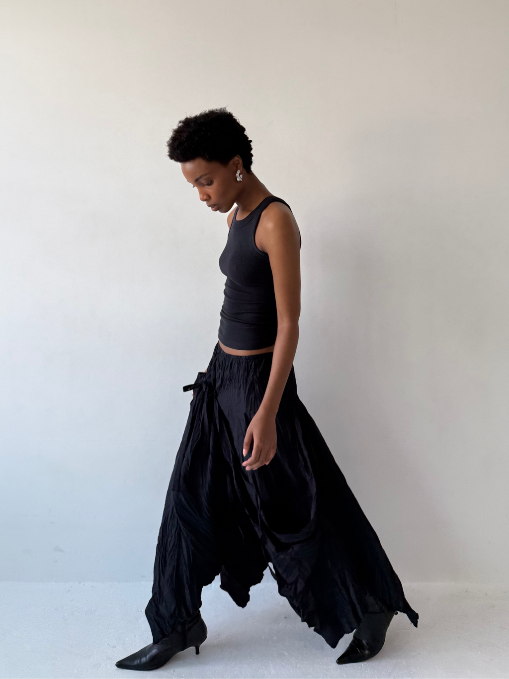 ASYMMETRIC DRAPED SKIRT