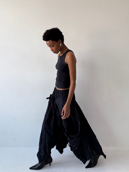 ASYMMETRIC DRAPED SKIRT