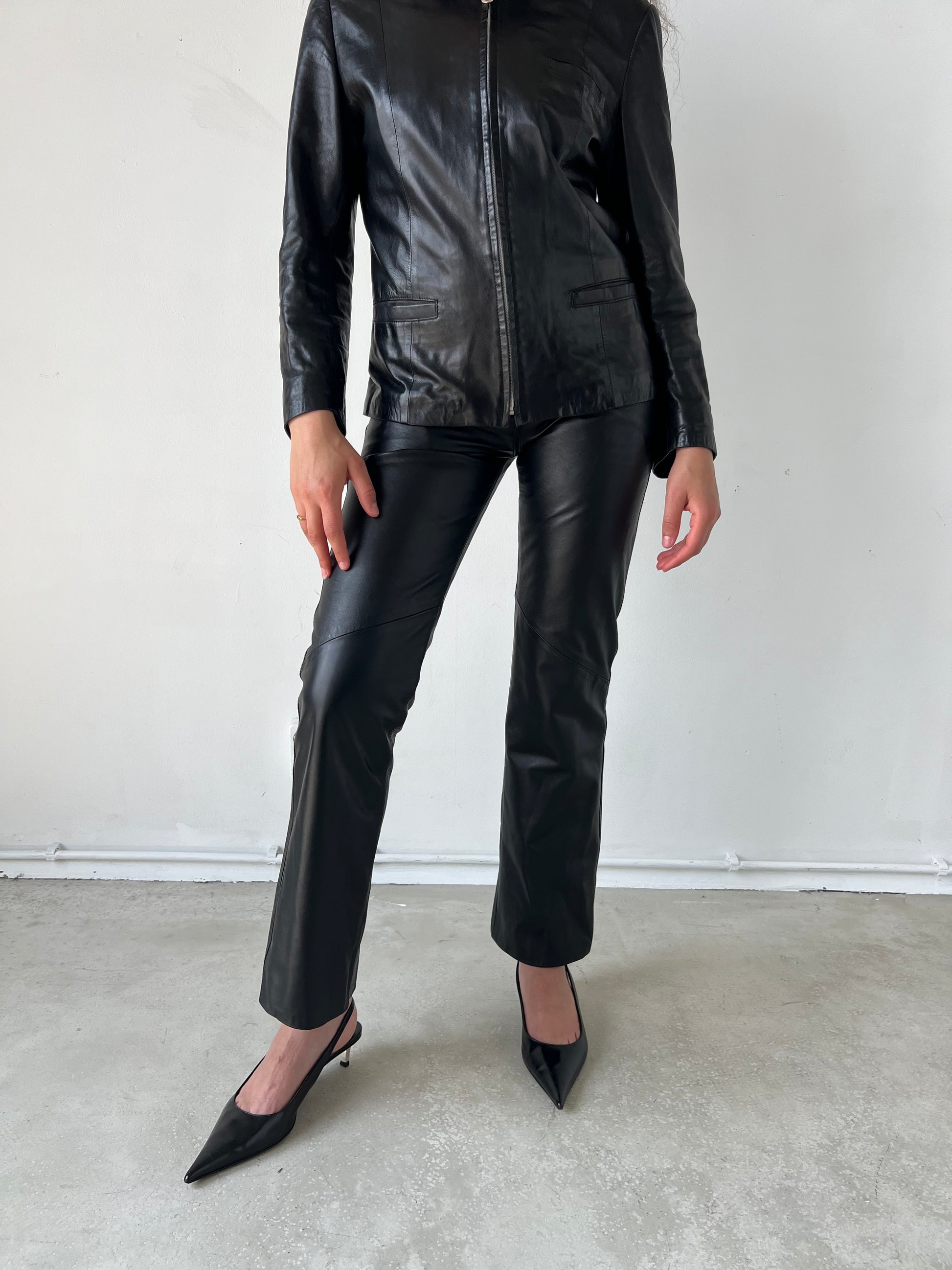 LEATHER TROUSERS