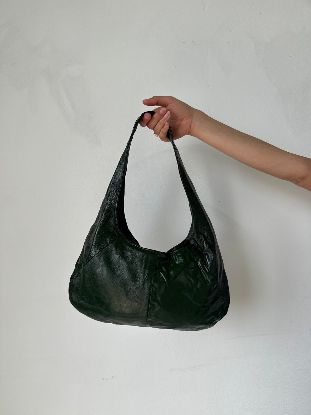 GREEN LEATHER BAG