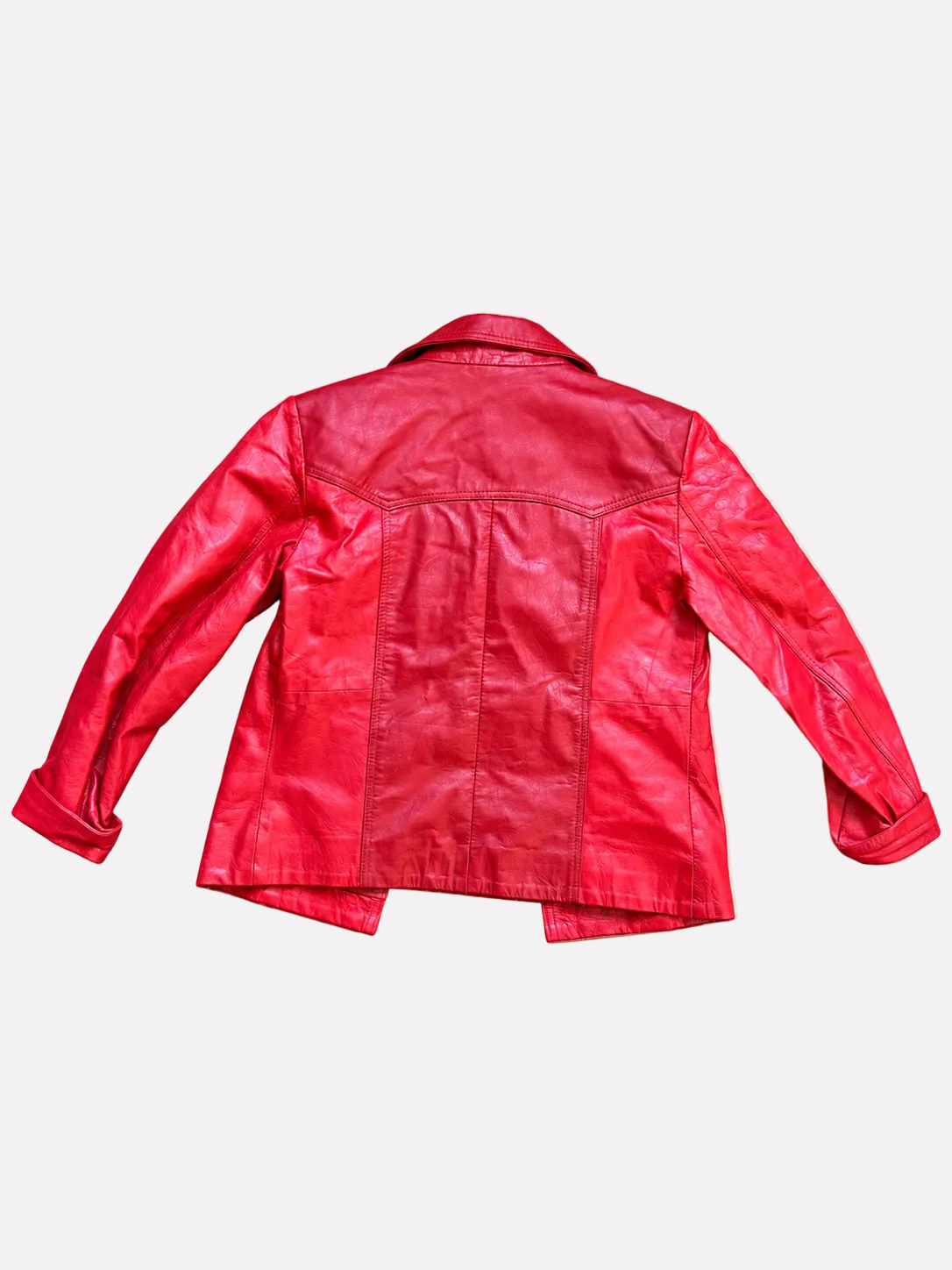 Red leather jacket